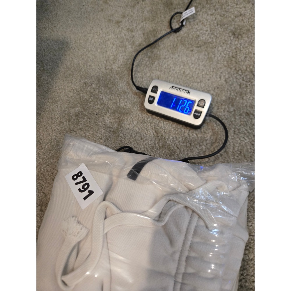 Fear of God Essentials Sweatpants Mens L Cream State Graphic Joggers Athleisure - Picture 16 of 16